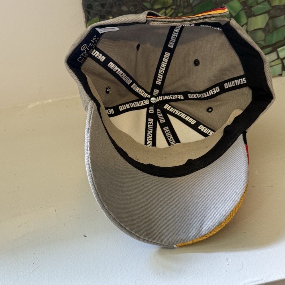 Germany Hat Deutschland Adjustable Baseball Cap Gray Flag Embroidered NWT - Picture 5 of 7
